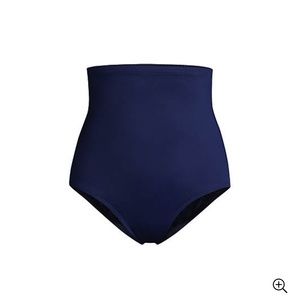 NWT Land’s End Ultra High-Waisted Navy Swim Bottom